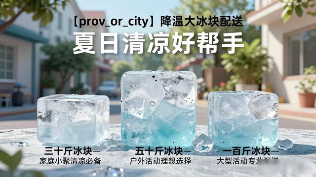 金山降温大冰块配送_海鲜排档降温解决方案_高温天气大冰块配送